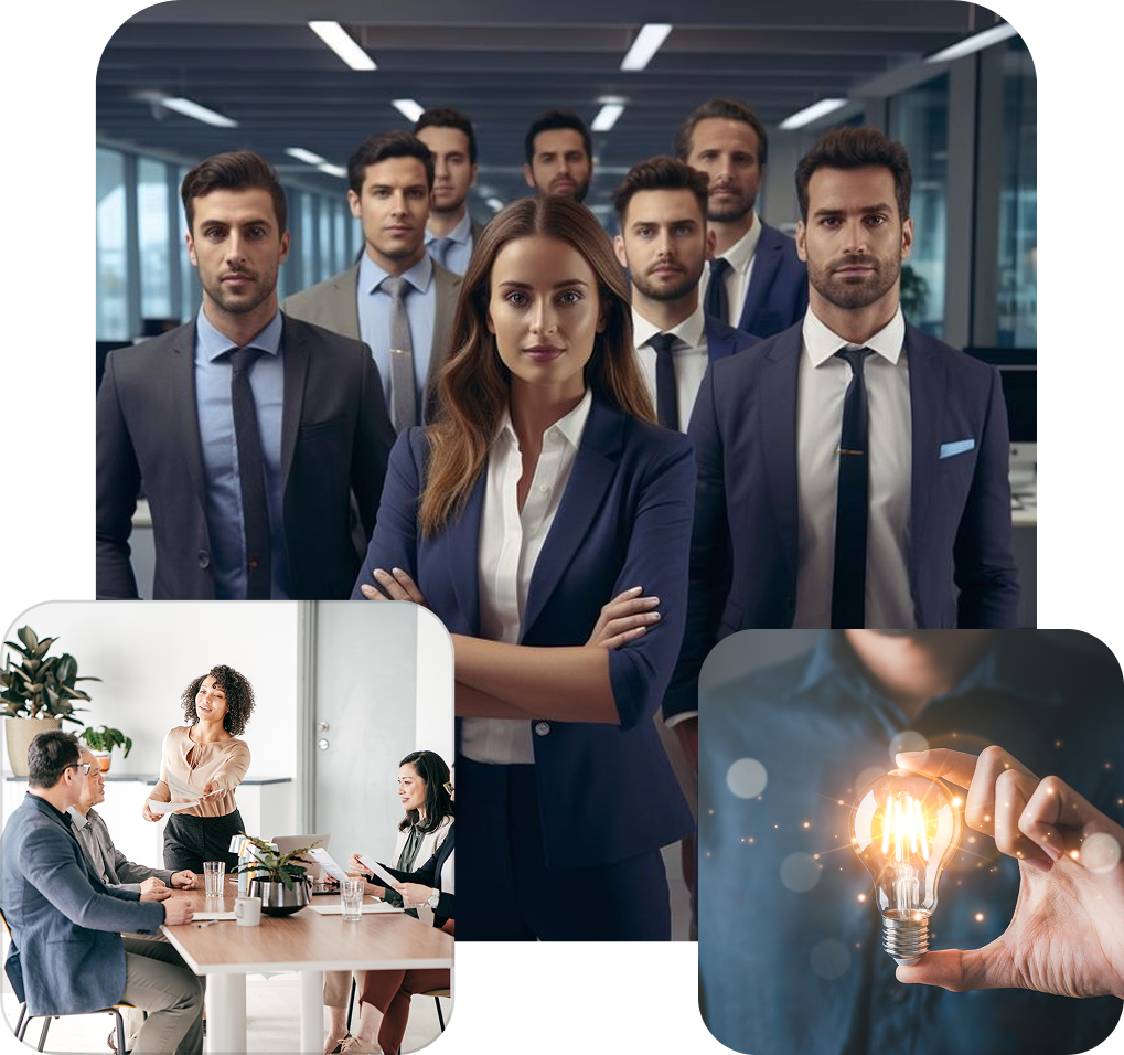 Imagem de um grupo de gestão de pessoas